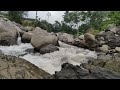 Relaxing River Flow Through Rocky Nature Landscape 🌿 | Natural Water Stream Ambience