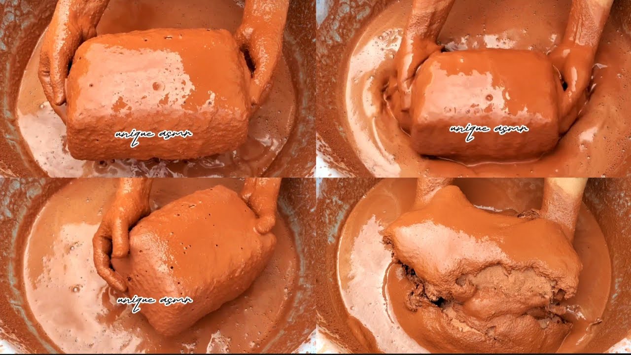 pure red dirt|pure red dirt crumbling|dipping &wet crumbling|ASMR