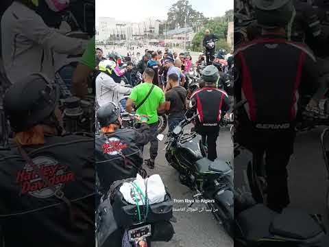      من ليبيا الى الجزائر العاصمة بالدراجات النارية