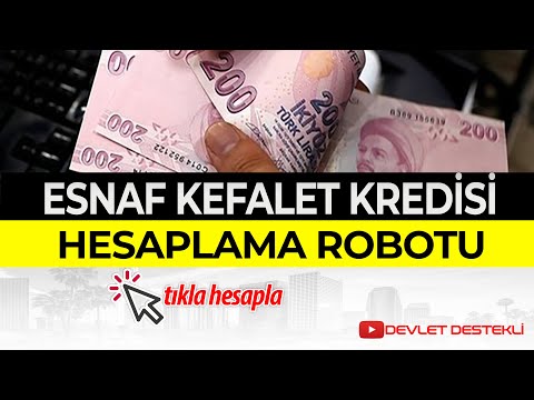 Esnaf Kefalet Kredi Hesaplama Robotu