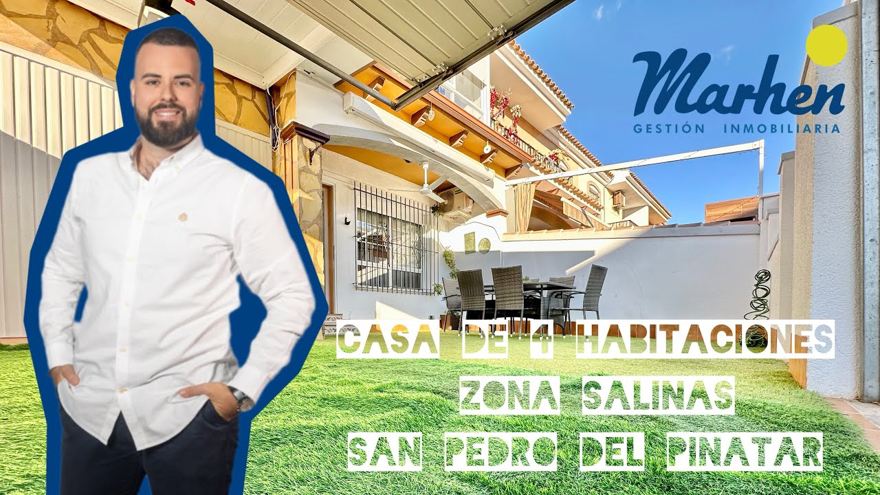 Casa grande con garaje en venta. Se vende casa en San Pedro del Pinatar. 4 habitaciones