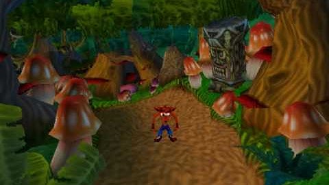 Crash Bandicoot 2 CSB : Intro Level : Trick To Get Past The Portal Area + Weird Crash Jumping Glitch