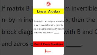 (Linear Algebra) Inverting Block Diagonal Matrices (Quiz-Exam level questions)