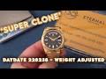 Super Clone DayDate 228238 40mm Black Dial (Weight Adjusted)