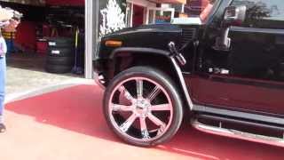 HILLYARDS RIM LIONS CUSTOM HUMMER H2 ON 32 INCH RIMS