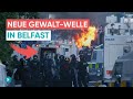 Rassistische Krawalle in Belfast: Polizei mit Wasserwerfern vor Ort
