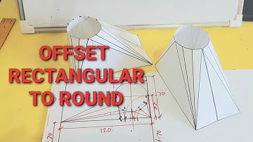 OFFSET RECTANGULAR TO ROUND LAYOUT/TRANSITION/Template