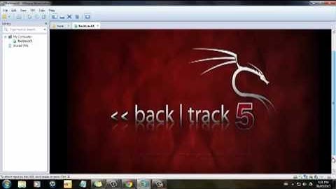 how to run backtrack 5 with vmware workstation