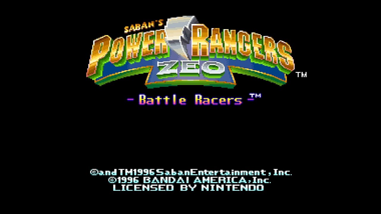 SNES Power Rangers Zeo - Battle Races gameplay overview (no commentary ...