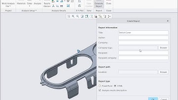 Generating an HTML Report in Creo Mold Analysis