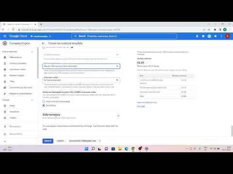 How to create a Instance Template in Google Cloud (GCP) in Hindi. (Part1)