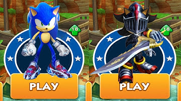 Sonic Dash - Boscage Maze Sonic vs Sir Lancelot from Movie Sonic and Black Knight Android Gameplay