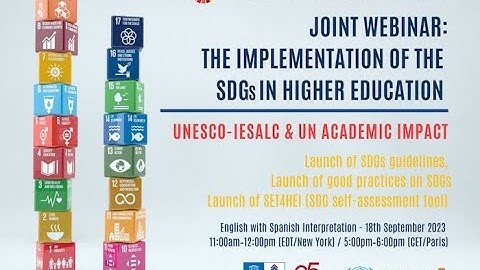 Increasing the contribution of higher education institutions to the SDGs