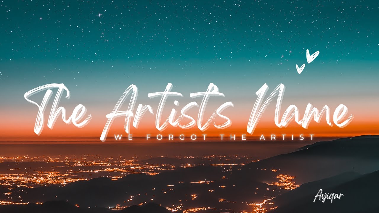 The Artist’s Name  | New Single | Close your eyes and feel | Soul Pop | Lyrical