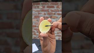 Lemon Juice Secret Message 🔥 Magic Science Trick #Shorts #experiment #scienceshorts