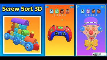 Screw Sort 3D Puzzle Game unitysourcecode.in