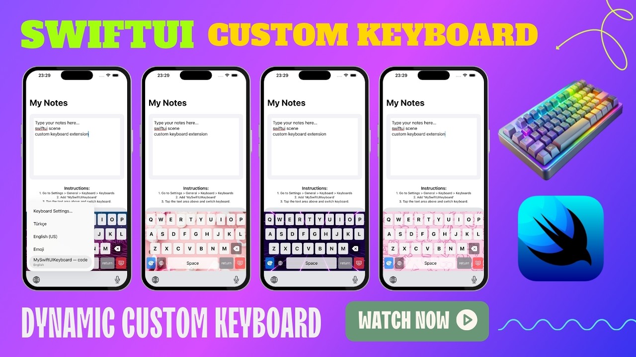 SwiftUI Custom Keyboard: Dynamic Theming & Auto-Layout Engine - YouTube
