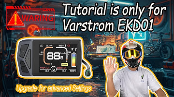 Varstrom EKD01 Firmware Update | Reprogramming BAFNAG Can-bus |Get BAFANG Can-Bus Advanced Settings