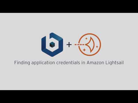 Finding application credentials in Amazon Lightsail