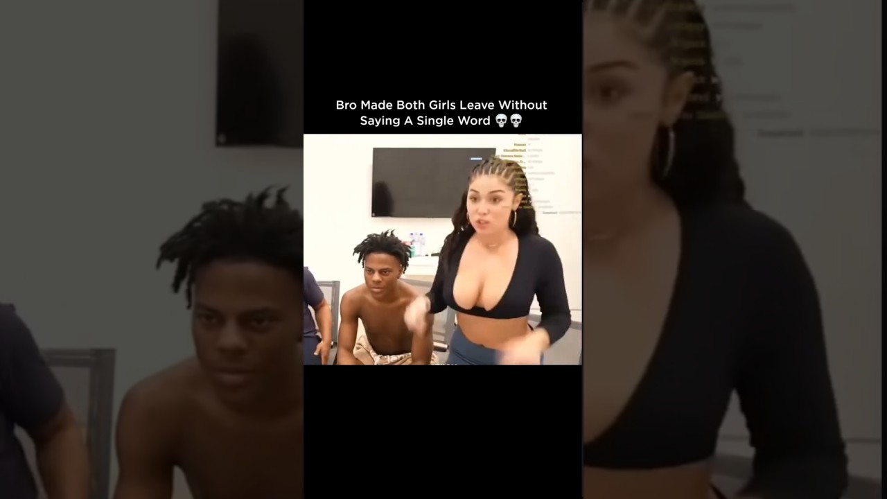 Ishowspeed barks on girls face and makes her leave 