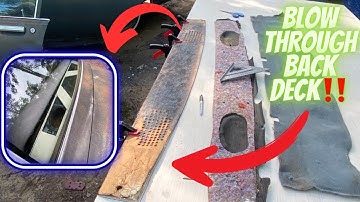 BOX CHEVY BLOW THROUGH BACK DASH FABRICATION! + (CONSOLE SNEAK PEAK)