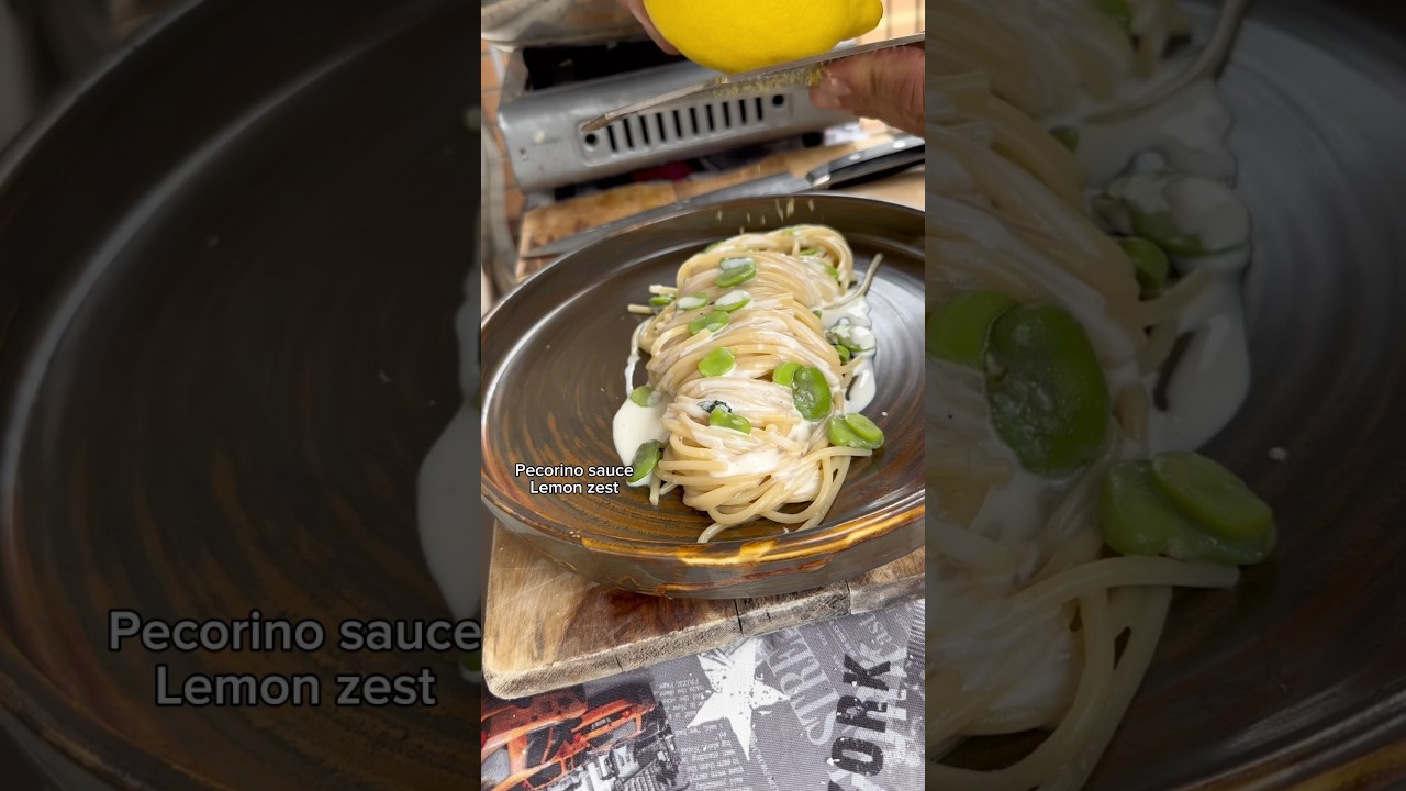Pasta with Broad Beans and Pecorino