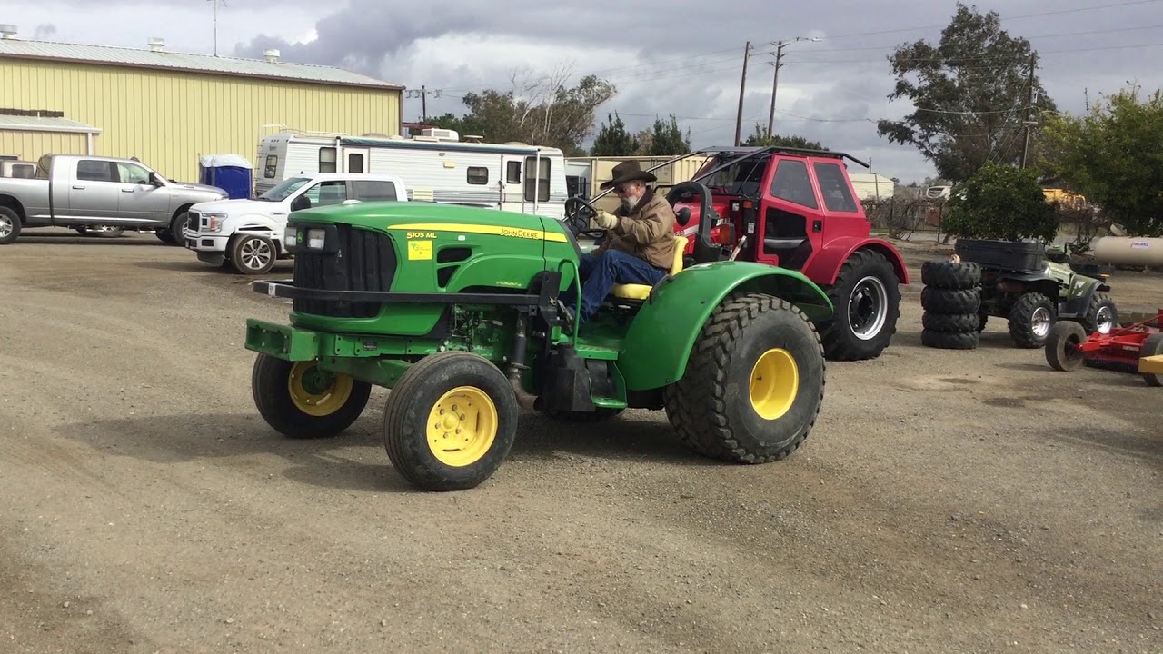 JOHN DEERE 5105ML Orchard Tractor, MFWD YouTube