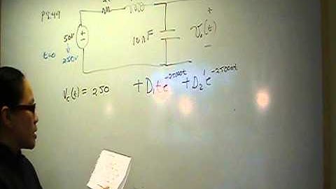 Natural/Step Response Series RLC P8.49 Nilsson Riedel Electric Circuits 9E Solution