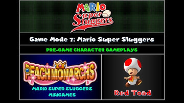 ChrisVortexx98 Mario Super Sluggers Character Gameplay Preview 10: Red Toad