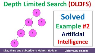2. Depth Limited DFS Search Algorithm (DLDFS) in Artificial Intelligence by Mahesh Huddar