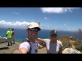 Lucetty climbing The Koko Head mountain in Hawaii