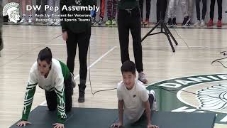Daniel Wright Pep Assembly & Push Up Challenge
