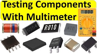 Laptop motherboard components testing using The multimeter  laptop motherboard repair