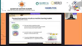 Quantum machine learning beyond quantum kernels and with smaller circuits