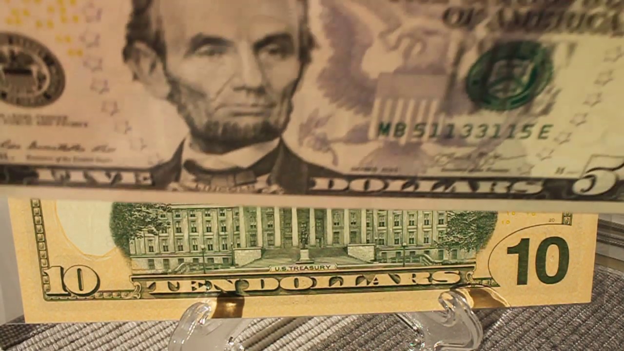 10 Ten Dollar Note 17 Radar And 5 Five Dollar Note Radar Banknote For The Currency Collection Youtube