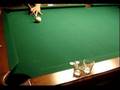 Fun Pool Trick Shot 2 quarters 2 shot glass