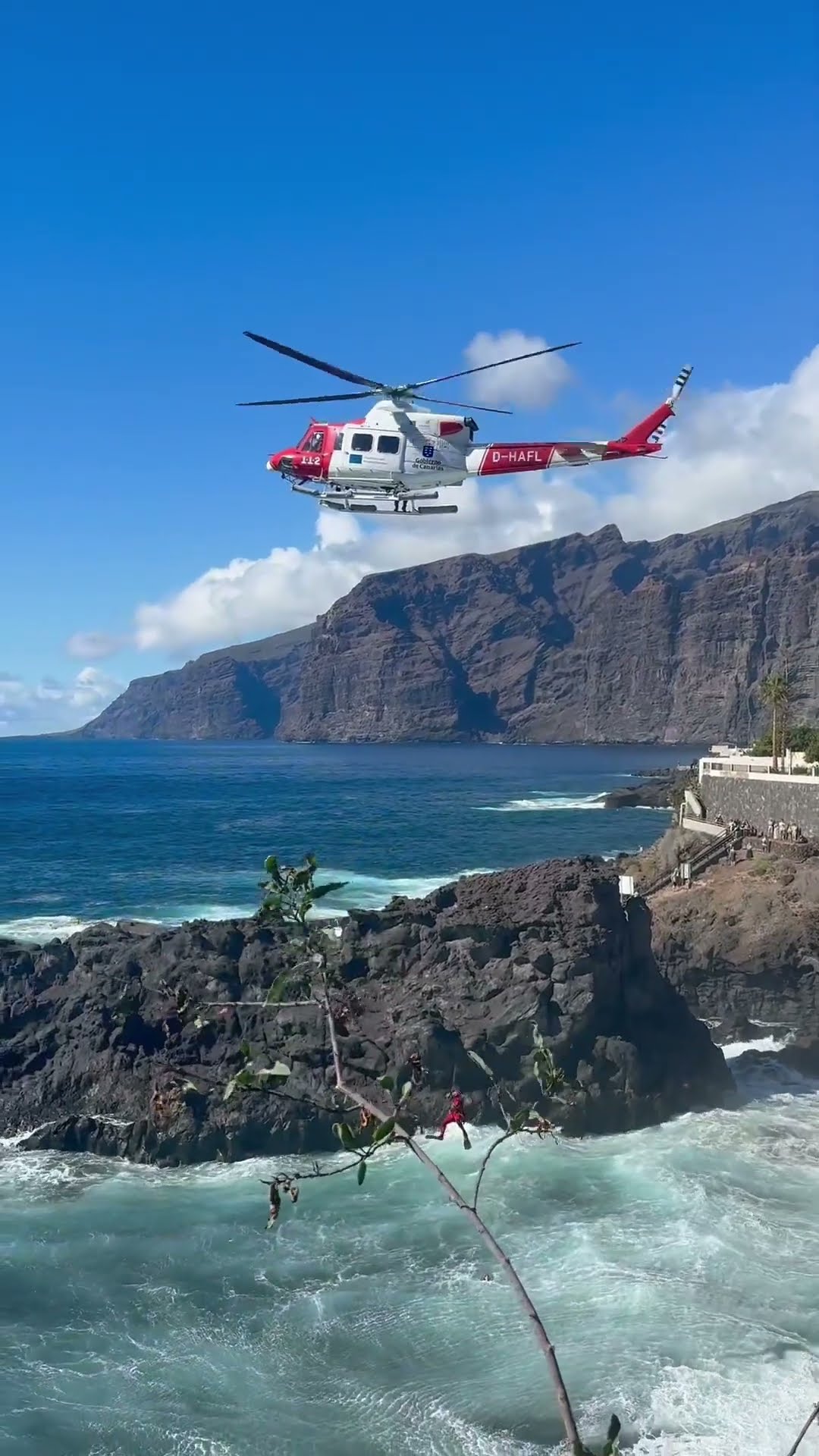 Rescue Helicopter Successfully Saves Two People || ViralHog