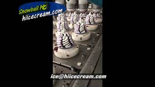 2 Colors Ice Cream Cone Filling Machine Chocolate Topping Ice Cream Cone Filler