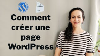 Créer une page WordPress