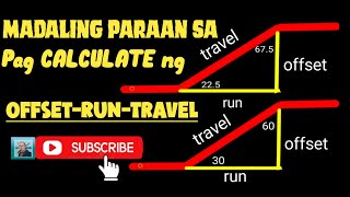 HOW TO CALCULATE OFFSET 22.5-67.5-90 AND 30-60-90 DEGREE