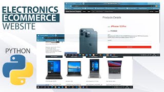 Making Electronics Shopping Ecommerce Website Using Python