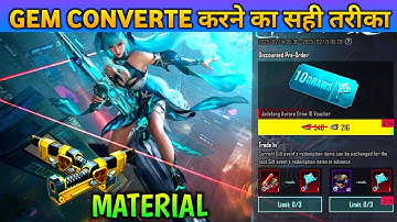 BGMI Pre Order Event Secret Reward | Sahi Tarika BGMI Me Gem Convert Kaise Kare