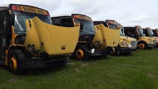 Surplus School Bus Auction  Over 30 Surplus School Buses  2004-2011 Bluebird, IC, and Thomas Models. 2004 Ford E 450 Basic Vehicle 2006 Thomas 26 Pass School Bus Wisconsin Surplus Online Auction