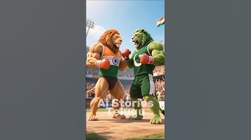 India 🇮🇳 vs Pakistan 🇵🇰 Lion Challenge 🦁🔥 | Who Will Win? #shorts #ytshorts  #ai #aistory #trending