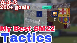 My SM22 Best Tactics | Soccer Manager 2022 Best Tactics