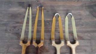 Theraband Gold vs. Natural Latex! Speed tests of homemade slingshot band materials