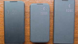 Samsung S21+ vs S22 vs S22 Ultra Incoming Calls with Video Backgrounds in Smart LED View Flip Cases