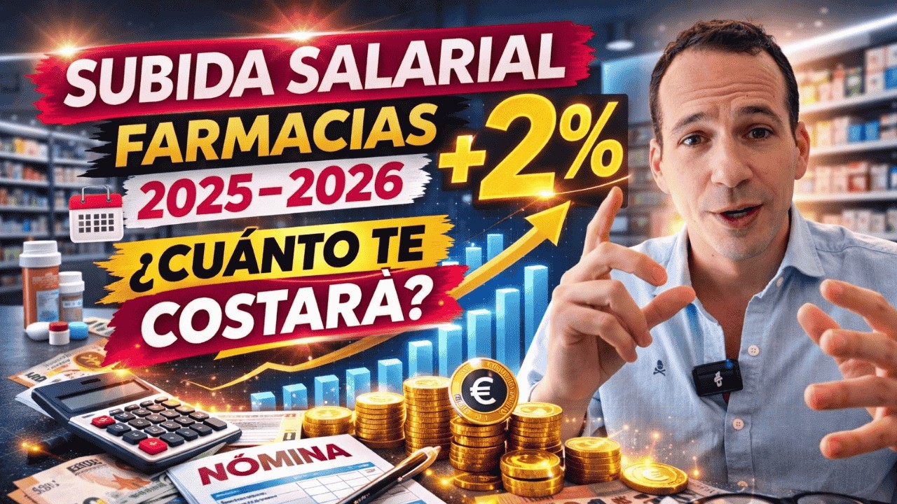 Convenio Farmacias 2025: ¿Cuánto te cuesta realmente el +2% salarial?