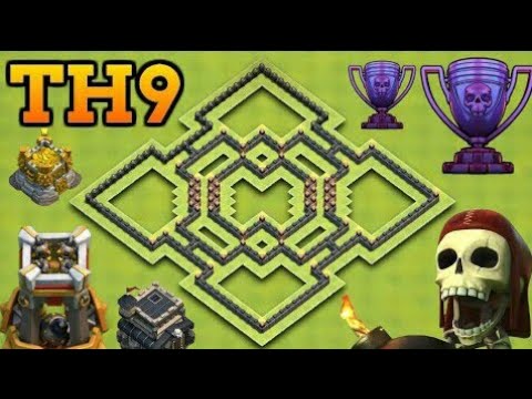 Top 21 hình mẫu xếp base coc thủ Hall 9 chất lượng nhất2021  Clash of Clans Việt