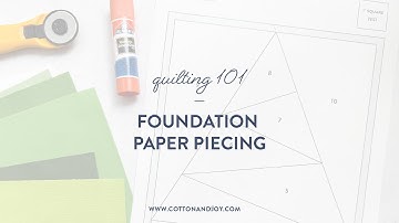 Foundation Paper Piecing (FPP) Tutorial